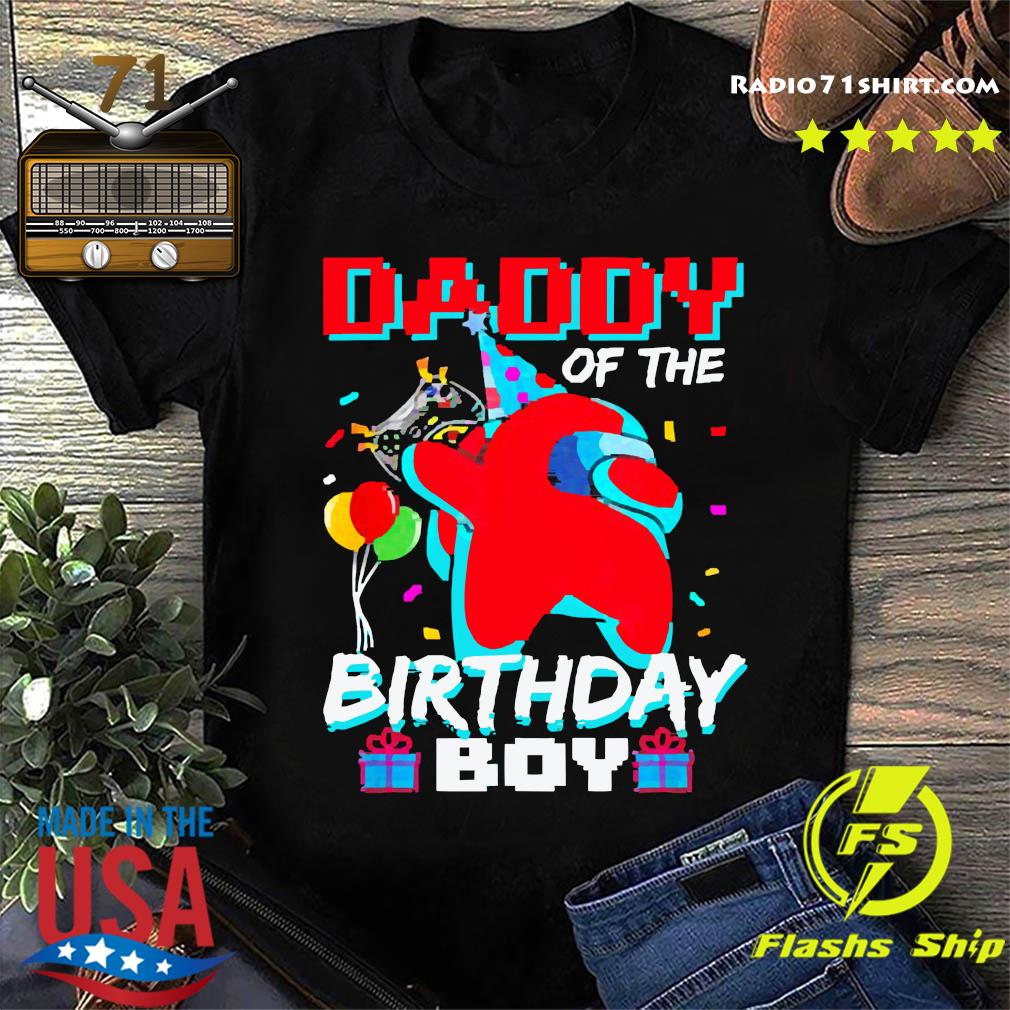 among us happy birthday shirt