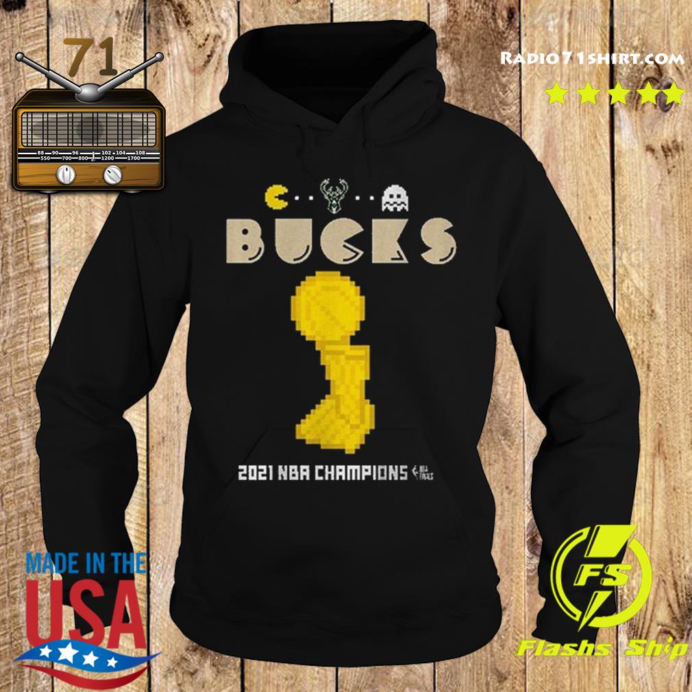 Junk Food 2021 NBA Champions Pac-Man Milwaukee Bucks T ...