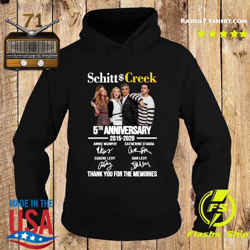 Schitt's Creek 5th Anniversary 2015-2020 Signature Men Cottom Black T-shirt