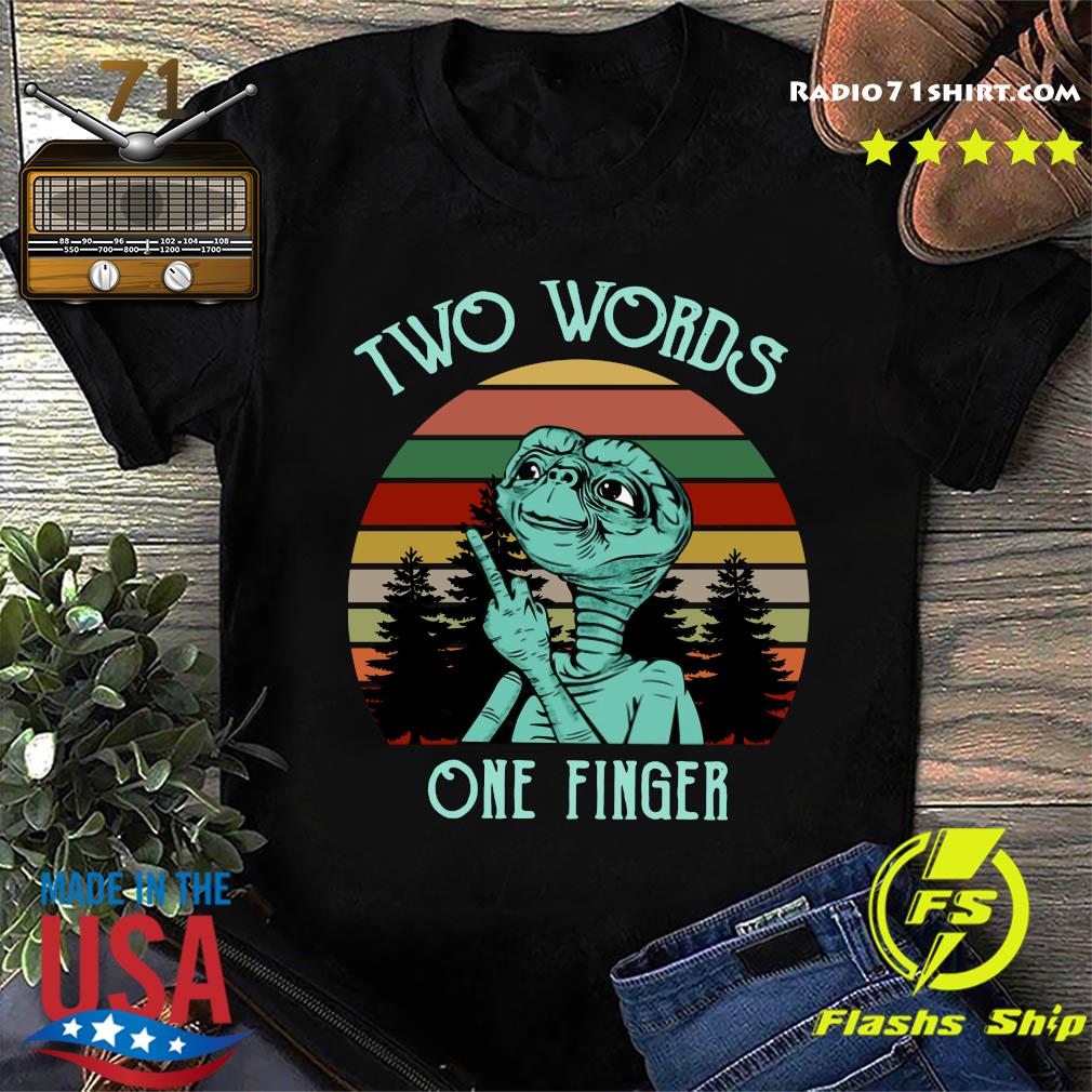 one finger two words t shirt